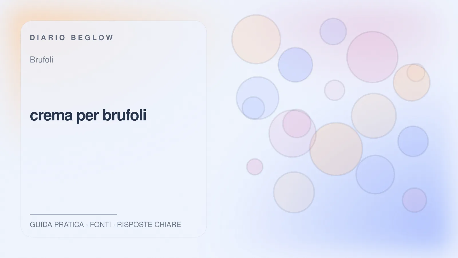 Illustrazione editoriale Beglow dedicata a crema per brufoli