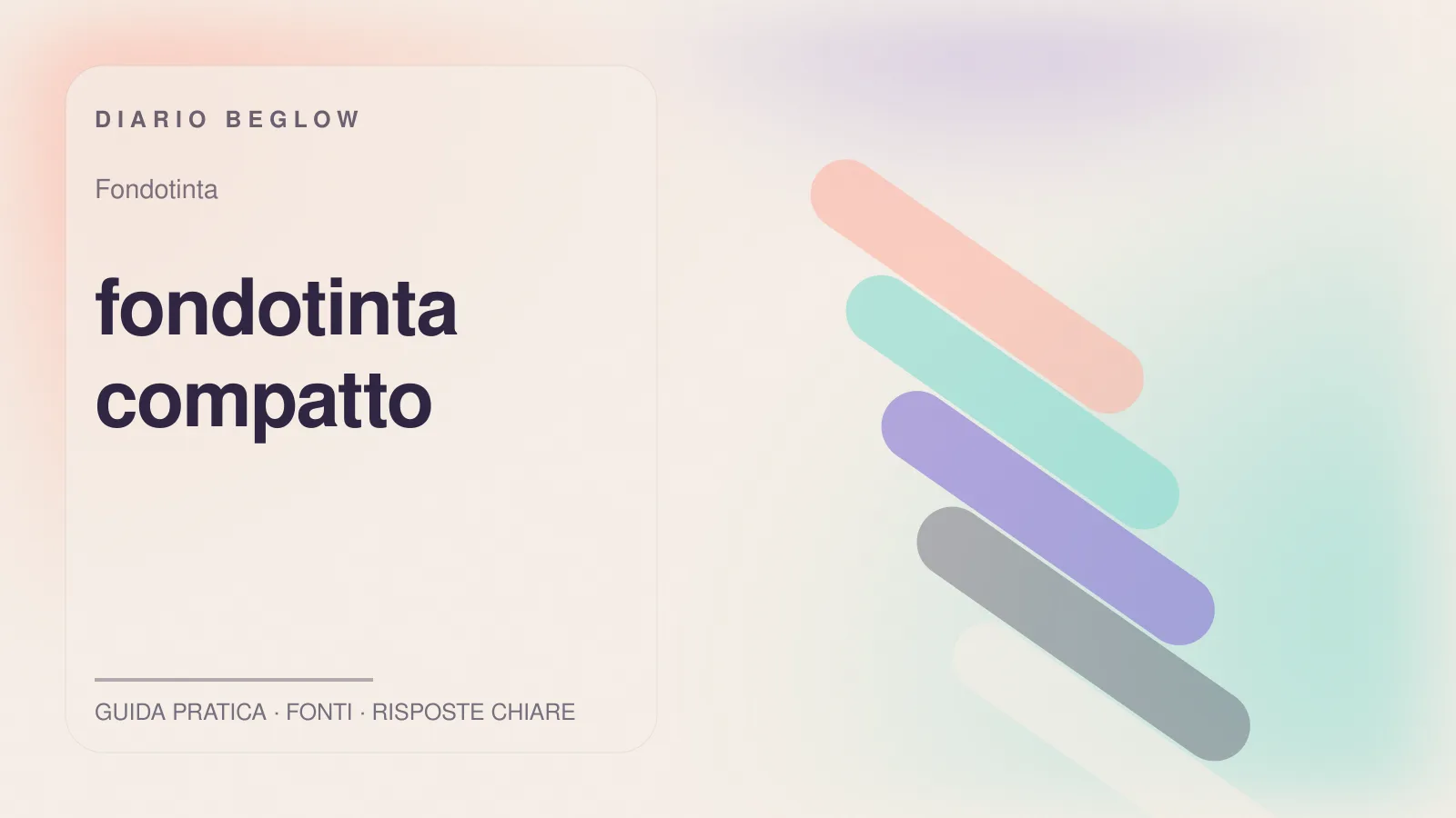 Illustrazione editoriale Beglow dedicata a fondotinta compatto