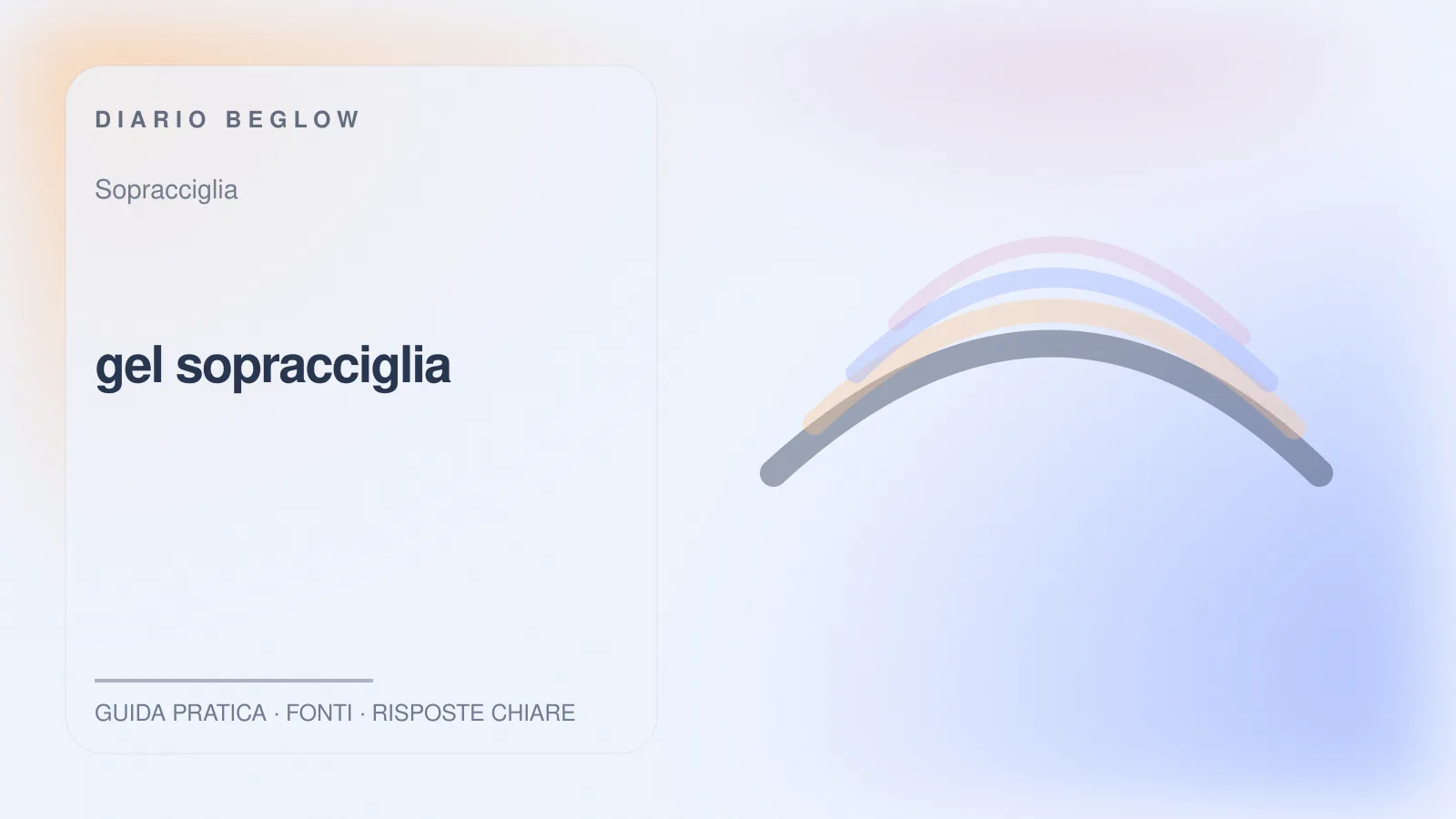 Illustrazione editoriale Beglow dedicata a gel sopracciglia