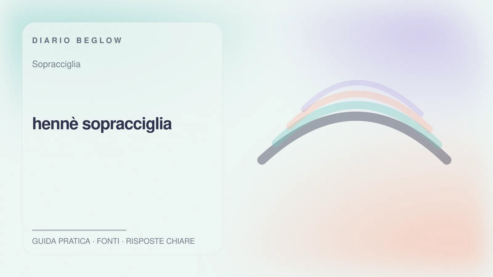 Illustrazione editoriale Beglow dedicata a hennè sopracciglia