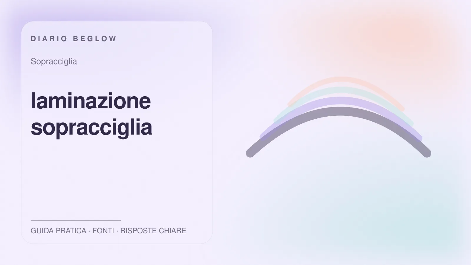 Illustrazione editoriale Beglow dedicata a laminazione sopracciglia