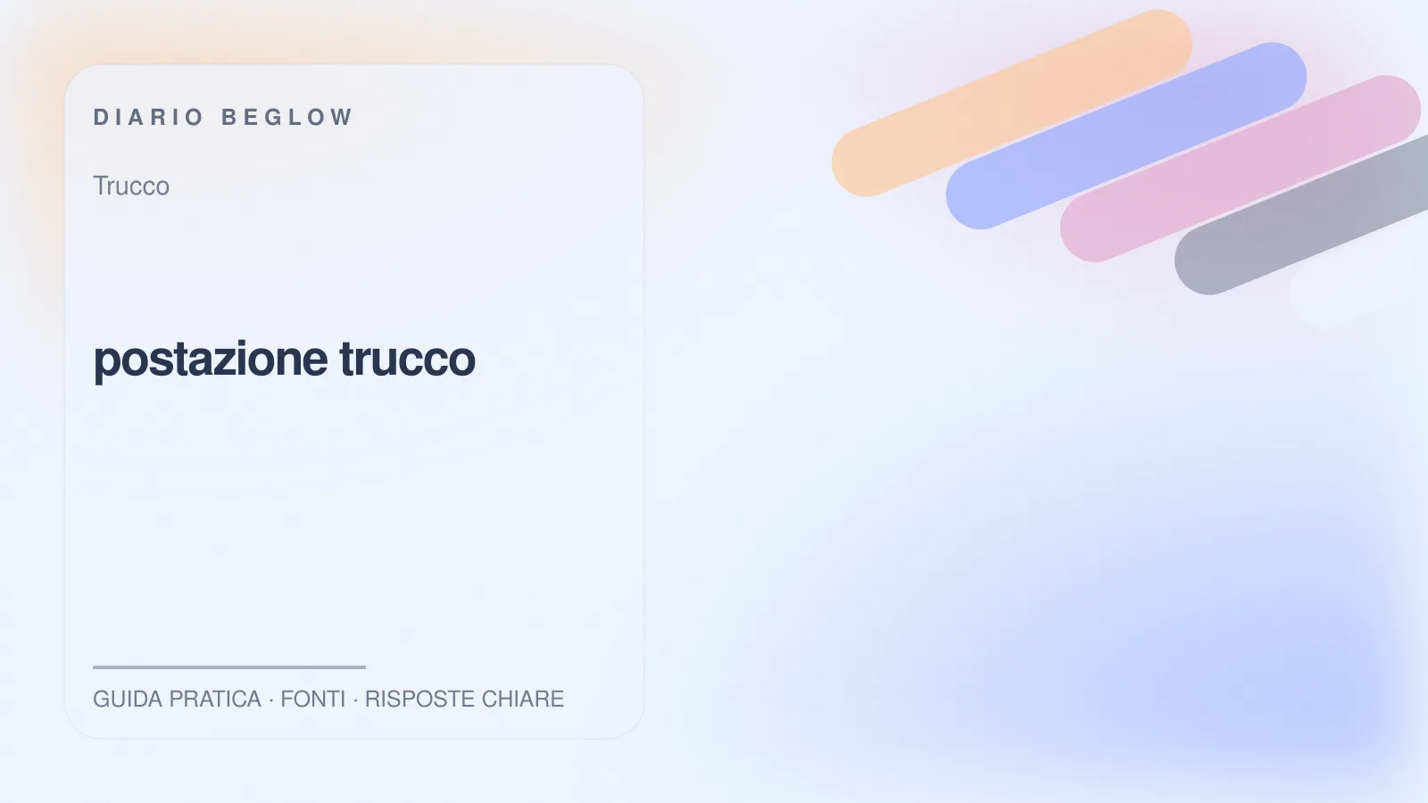 Illustrazione editoriale Beglow dedicata a postazione trucco