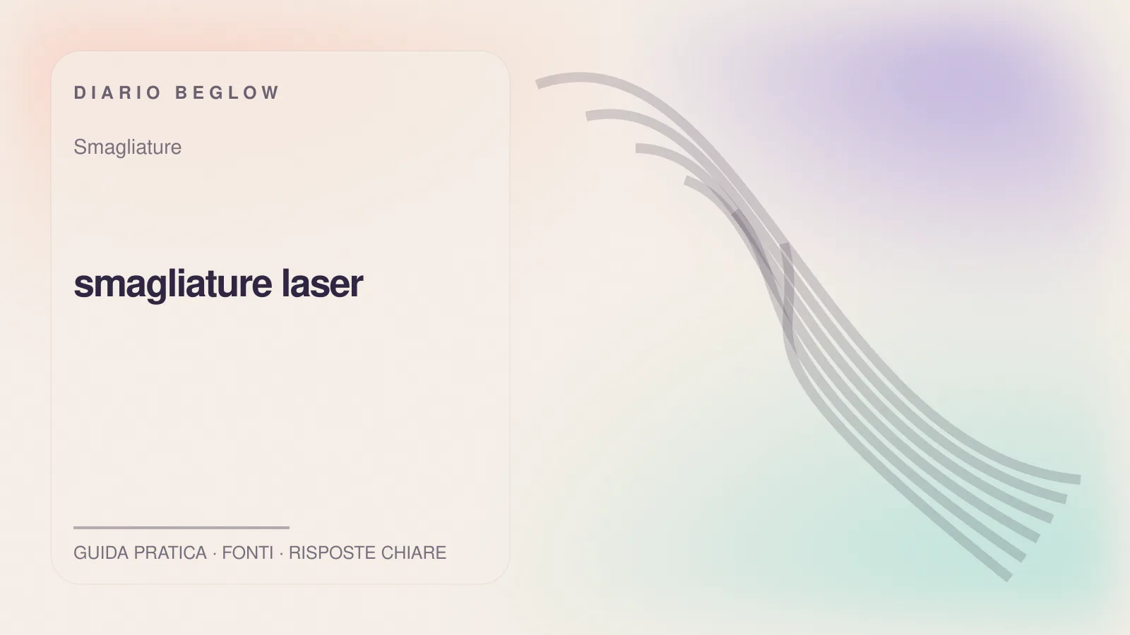 Illustrazione editoriale Beglow dedicata a smagliature laser