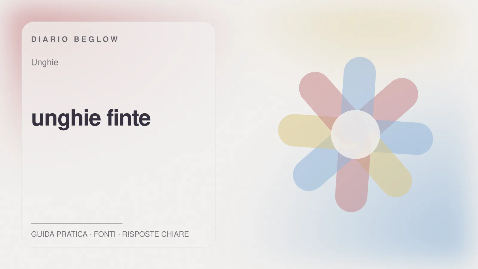 Illustrazione editoriale Beglow dedicata a unghie finte