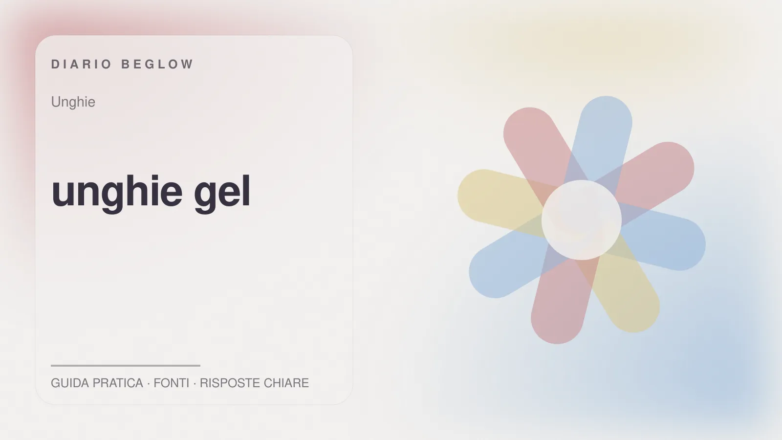 Illustrazione editoriale Beglow dedicata a unghie gel