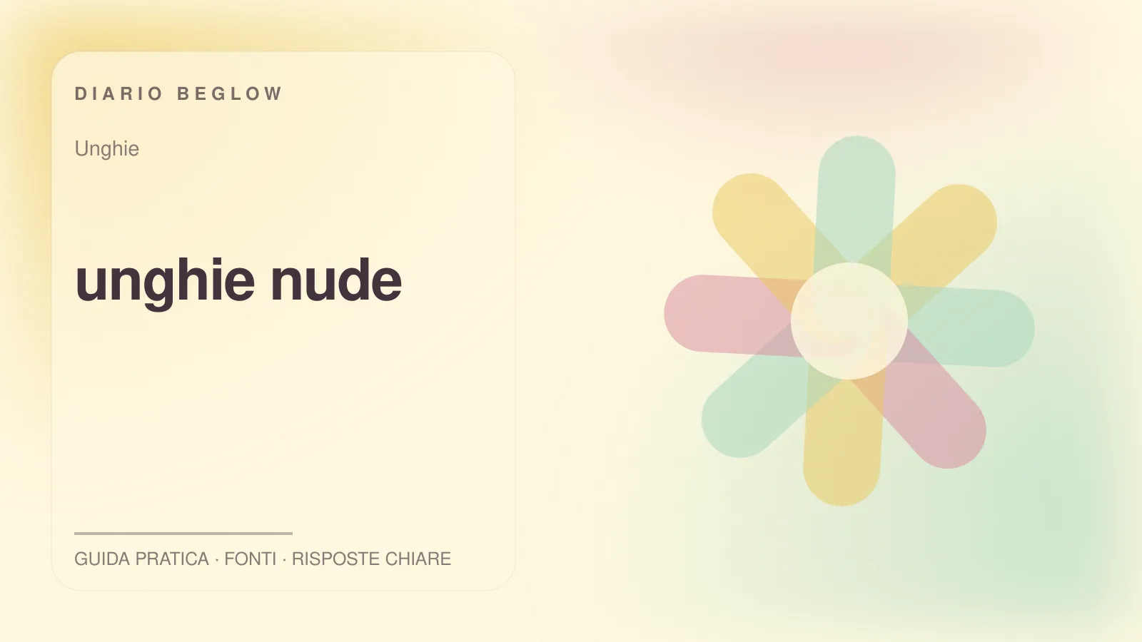 Illustrazione editoriale Beglow dedicata a unghie nude