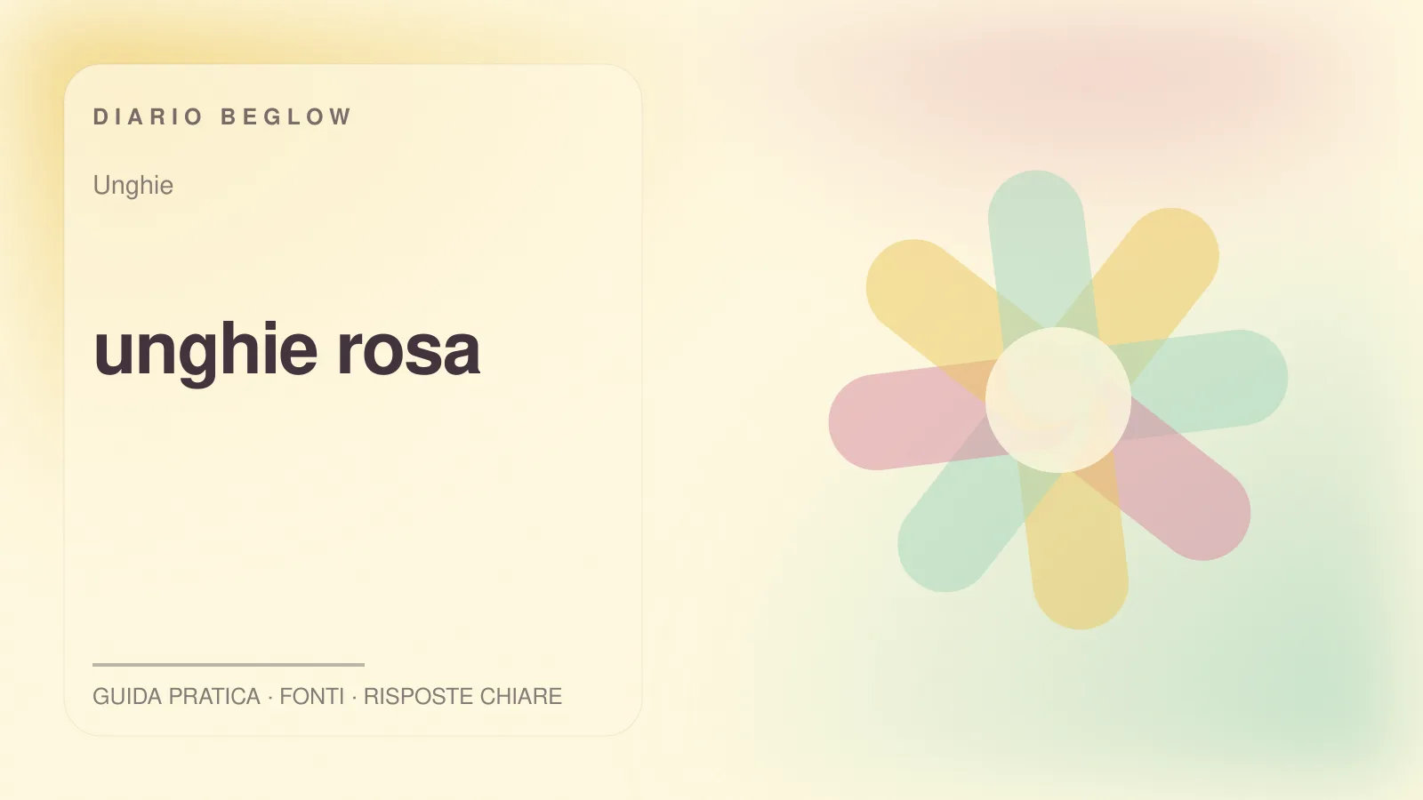 Illustrazione editoriale Beglow dedicata a unghie rosa